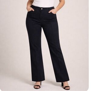 ESCADA High-Waist Straight Leg Denim Jeans with Piping Size 44 EU / XL